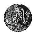 thumbnail image 1 of Haiem Spare Tire Cover , Wheel Cover with Gothic Skull Floral Art printed, Camper Spare Tire Cover Fit for Jeep Wrangler Rv SUV Truck Travel Trailer-17 inch, 1 of 8