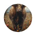 thumbnail image 1 of Haiem Spare Tire Cover , Wheel Cover with Grassland Sunflower Cow printed, Camper Spare Tire Cover Fit for Jeep Wrangler Rv SUV Truck Travel Trailer-16 inch, 1 of 8