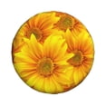 thumbnail image 1 of Haiem Spare Tire Cover , Wheel Cover with 3D Sunflowers printed, Camper Spare Tire Cover Fit for Jeep Wrangler Rv SUV Truck Travel Trailer-14 inch, 1 of 9