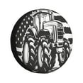 thumbnail image 1 of Haiem Spare Tire Cover , Wheel Cover with American Tractor printed, Camper Spare Tire Cover Fit for Jeep Wrangler Rv SUV Truck Travel Trailer-15 inch, 1 of 6