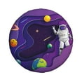 thumbnail image 1 of Haiem Spare Tire Cover , Wheel Cover with Astronaut printed, Camper Spare Tire Cover Fit for Jeep Wrangler Rv SUV Truck Travel Trailer-17 inch, 1 of 9
