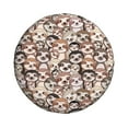 thumbnail image 1 of Haiem Spare Tire Cover , Wheel Cover with Brown Sloth printed, Camper Spare Tire Cover Fit for Jeep Wrangler Rv SUV Truck Travel Trailer-17 inch, 1 of 8