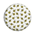 thumbnail image 1 of Haiem Spare Tire Cover , Wheel Cover with Cute Little Bee printed, Camper Spare Tire Cover Fit for Jeep Wrangler Rv SUV Truck Travel Trailer-14 inch, 1 of 8