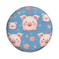 thumbnail image 1 of Haiem Spare Tire Cover , Wheel Cover with Cute Pig Flowers printed, Camper Spare Tire Cover Fit for Jeep Wrangler Rv SUV Truck Travel Trailer-14 inch, 1 of 8