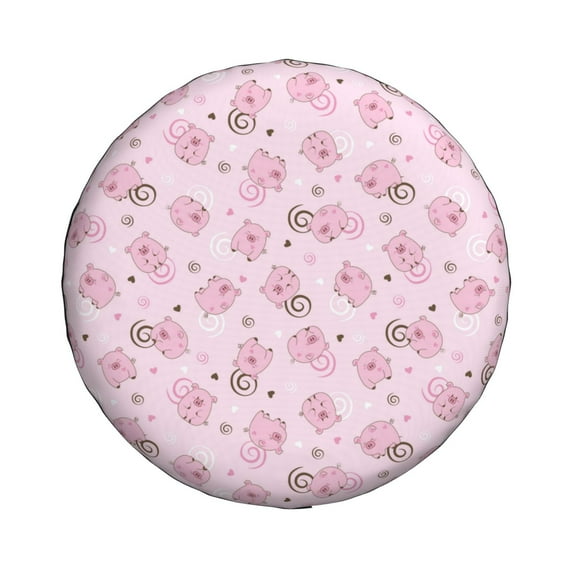 Haiem Spare Tire Cover , Wheel Cover with Cute Pig printed, Camper Spare Tire Cover Fit for Jeep Wrangler Rv SUV Truck Travel Trailer-16 inch