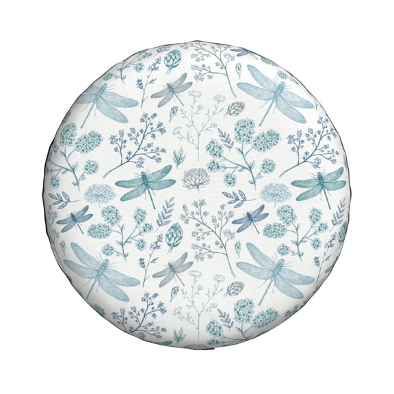 Haiem Spare Tire Cover , Wheel Cover with Dragonfly printed, Camper Spare Tire Cover Fit for Jeep Wrangler Rv SUV Truck Travel Trailer-14 inch