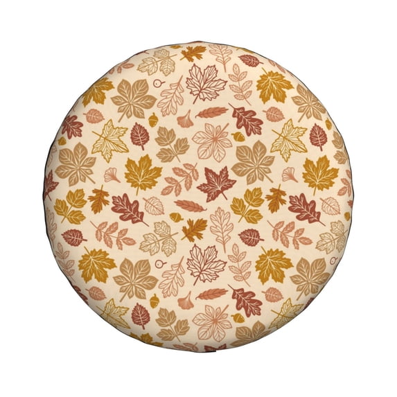 Haiem Spare Tire Cover , Wheel Cover with Fall Leaves printed, Camper Spare Tire Cover Fit for Jeep Wrangler Rv SUV Truck Travel Trailer-15 inch