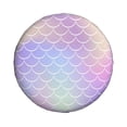 thumbnail image 1 of Haiem Spare Tire Cover , Wheel Cover with Fish Scale1 printed, Camper Spare Tire Cover Fit for Jeep Wrangler Rv SUV Truck Travel Trailer-16 inch, 1 of 9