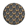 thumbnail image 1 of Haiem Spare Tire Cover , Wheel Cover with Flower Butterfly printed, Camper Spare Tire Cover Fit for Jeep Wrangler Rv SUV Truck Travel Trailer-16 inch, 1 of 9