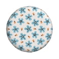 thumbnail image 1 of Haiem Spare Tire Cover , Wheel Cover with Flower Leaves printed, Camper Spare Tire Cover Fit for Jeep Wrangler Rv SUV Truck Travel Trailer-14 inch, 1 of 8