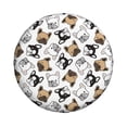 thumbnail image 1 of Haiem Spare Tire Cover , Wheel Cover with French Bulldog3 printed, Camper Spare Tire Cover Fit for Jeep Wrangler Rv SUV Truck Travel Trailer-15 inch, 1 of 9