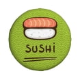 thumbnail image 1 of Haiem Spare Tire Cover , Wheel Cover with Fresh Sushi printed, Camper Spare Tire Cover Fit for Jeep Wrangler Rv SUV Truck Travel Trailer-14 inch, 1 of 9