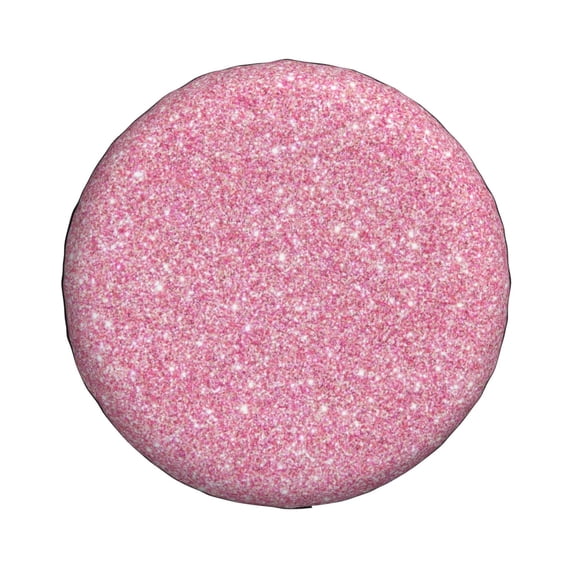 Haiem Spare Tire Cover , Wheel Cover with Glitter Pink printed, Camper Spare Tire Cover Fit for Jeep Wrangler Rv SUV Truck Travel Trailer-14 inch
