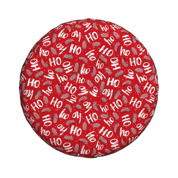 Haiem Spare Tire Cover , Wheel Cover with Hohoho3 printed, Camper Spare Tire Cover Fit for Jeep Wrangler Rv SUV Truck Travel Trailer-14 inch