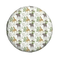 Haiem Spare Tire Cover , Wheel Cover with Jungle Animal printed, Camper Spare Tire Cover Fit for Jeep Wrangler Rv SUV Truck Travel Trailer-14 inch