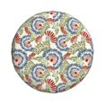 thumbnail image 1 of Haiem Spare Tire Cover , Wheel Cover with Paisley Floral 5 printed, Camper Spare Tire Cover Fit for Jeep Wrangler Rv SUV Truck Travel Trailer-14 inch, 1 of 8