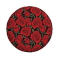 thumbnail image 1 of Haiem Spare Tire Cover , Wheel Cover with Rose Flowers printed, Camper Spare Tire Cover Fit for Jeep Wrangler Rv SUV Truck Travel Trailer-17 inch, 1 of 8