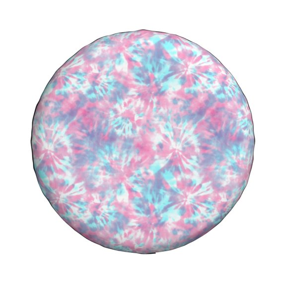 Haiem Spare Tire Cover , Wheel Cover with Tie Dye printed, Camper Spare Tire Cover Fit for Jeep Wrangler Rv SUV Truck Travel Trailer-15 inch