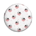 thumbnail image 1 of Haiem Spare Tire Cover , Wheel Cover with Umbrella Cat printed, Camper Spare Tire Cover Fit for Jeep Wrangler Rv SUV Truck Travel Trailer-14 inch, 1 of 8