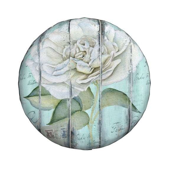 Haiem Spare Tire Cover , Wheel Cover with Vintage Rose1 printed, Camper Spare Tire Cover Fit for Jeep Wrangler Rv SUV Truck Travel Trailer-14 inch