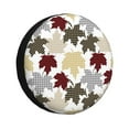 thumbnail image 1 of Haiem Spare Tire Cover , Wheel Cover with maple leaves printed, Camper Spare Tire Cover Fit for Jeep Wrangler Rv SUV Truck Travel Trailer-14 inch, 1 of 6