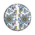thumbnail image 1 of Haiem Spare Tire Cover , Wheel Cover with Flowers and Butterflies printed, Camper Spare Tire Cover Fit for Jeep Wrangler Rv SUV Truck Travel Trailer-14 inch, 1 of 9