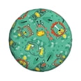 thumbnail image 1 of Haiem Spare Tire Cover , Wheel Cover with Funny Animals in Jungle printed, Camper Spare Tire Cover Fit for Jeep Wrangler Rv SUV Truck Travel Trailer-17 inch, 1 of 9