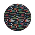 thumbnail image 1 of Haiem Spare Tire Cover , Wheel Cover with Hand Drawn Colorful Fishes printed, Camper Spare Tire Cover Fit for Jeep Wrangler Rv SUV Truck Travel Trailer-15 inch, 1 of 8