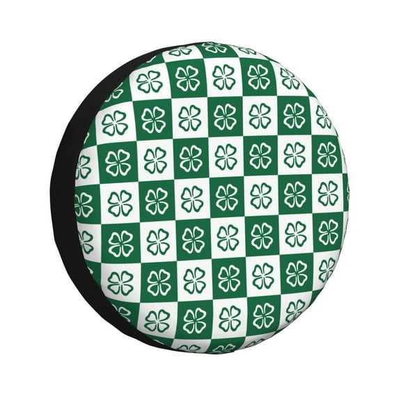 Haiem Spare Tire Cover , Wheel Cover with Happy saint Patricks day printed, Camper Spare Tire Cover Fit for Jeep Wrangler Rv SUV Truck Travel Trailer-14 inch