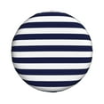 thumbnail image 1 of Haiem Spare Tire Cover , Wheel Cover with Navy Blue And White Stripes printed, Camper Spare Tire Cover Fit for Jeep Wrangler Rv SUV Truck Travel Trailer-16 inch, 1 of 9