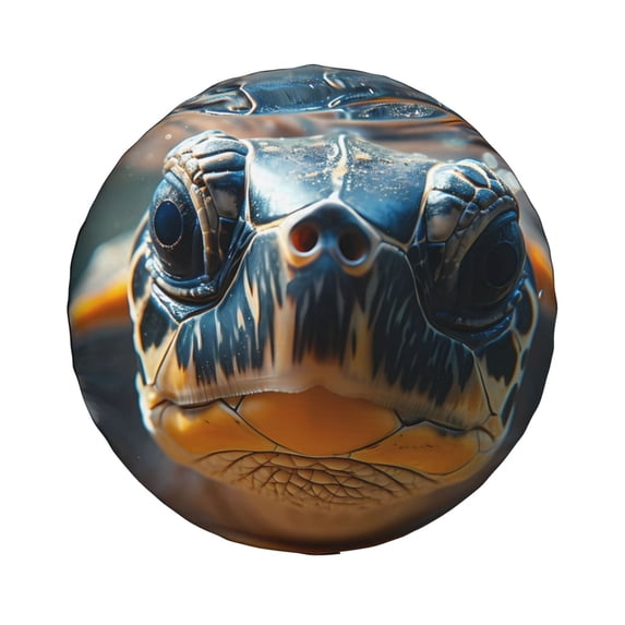 Haiem Spare Tire Cover , Wheel Cover with Realistic Cute Sea Turtle printed, Camper Spare Tire Cover Fit for Jeep Wrangler Rv SUV Truck Travel Trailer-14 inch
