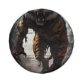 thumbnail image 1 of Haiem Spare Tire Cover , Wheel Cover with Ruins Tiger Warrior printed, Camper Spare Tire Cover Fit for Jeep Wrangler Rv SUV Truck Travel Trailer-14 inch, 1 of 8
