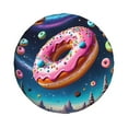 thumbnail image 1 of Haiem Spare Tire Cover , Wheel Cover with Starry Sky Pine Tree Donut printed, Camper Spare Tire Cover Fit for Jeep Wrangler Rv SUV Truck Travel Trailer-16 inch, 1 of 8