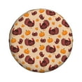 thumbnail image 1 of Haiem Spare Tire Cover , Wheel Cover with Thanksgiving Turkey and Pumpkin printed, Camper Spare Tire Cover Fit for Jeep Wrangler Rv SUV Truck Travel Trailer-17 inch, 1 of 8