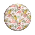 thumbnail image 1 of Haiem Spare Tire Cover , Wheel Cover with Tropical Pink Flamingo Pineapple printed, Camper Spare Tire Cover Fit for Jeep Wrangler Rv SUV Truck Travel Trailer-16 inch, 1 of 9