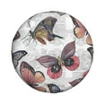 thumbnail image 1 of Haiem Spare Tire Cover , Wheel Cover with Vintage Butterflies printed, Camper Spare Tire Cover Fit for Jeep Wrangler Rv SUV Truck Travel Trailer-17 inch, 1 of 9