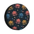 thumbnail image 1 of Haiem Spare Tire Cover , Wheel Cover with cartoon doodle octopus printed, Camper Spare Tire Cover Fit for Jeep Wrangler Rv SUV Truck Travel Trailer-16 inch, 1 of 6