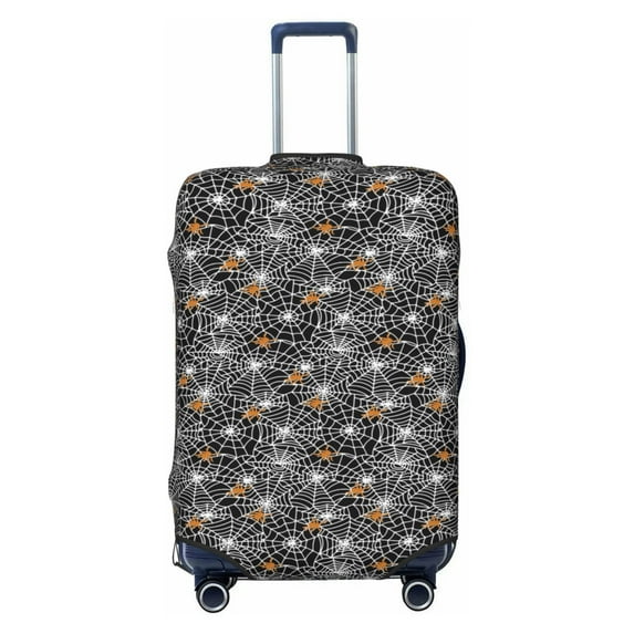 Haiem Spider Cobweb Luggage Cover Printed Suitcase Covers for Luggage Elastic Washable Suitcase Protector Fits 18-32 Inch Luggage-Medium