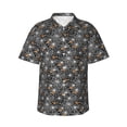 thumbnail image 1 of Haiem Spider Cobweb Printed Hawaiian Shirt for Men - Men’s Casual Beach Summer Shirts - Stretch Fabric with Modern Fit-X-Large, 1 of 7