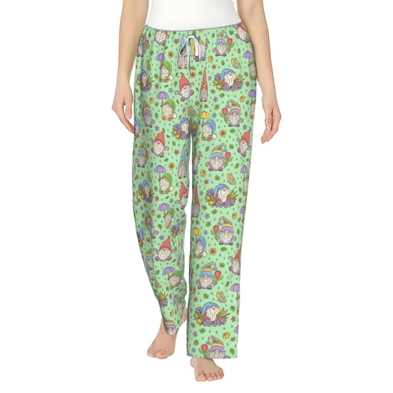 Haiem Spring Gnomes Women's Pajama Pants Ultra Lightweight Pjs Bottoms Sleepwear Bottom Pants With Pocket Drawstring-Medium
