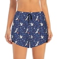 thumbnail image 1 of Haiem Squirrel Flower Women's 2 in 1 Running Shorts - Lightweight Athletic Workout Gym Yoga Breathable Sports Shorts Liner with Phone Pockets-Large, 1 of 9