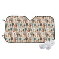 thumbnail image 1 of Haiem Squirrels and Trees Car Windshield Sun Shade - Blocks UV Rays Sun Visor Protector, Sunshade to Keep Your Vehicle Cool, Universal Fit SUV Van Sedan-Medium, 1 of 7