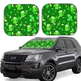 thumbnail image 1 of Haiem St Patrick'S Day2 Windshield Sun Shade: Universal Foldable 2-Piece Car Front Window Sunshade - Blocks Uv Rays, And Reduces Heat,Essential Car Accessory Medium, 1 of 7