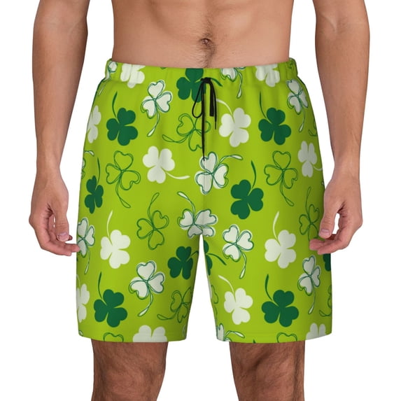 Haiem St Patrick'S Day7 Men'S Quick-Dry Swim Trunks: Comfortable Beach Shorts With Mesh Lining And Pockets - Ideal For Swimming And Sunbathing Small
