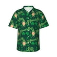 thumbnail image 1 of Haiem St Patrick's Day9 Printed Hawaiian Shirt for Men - Men’s Casual Beach Summer Shirts - Stretch Fabric with Modern Fit-Small, 1 of 9