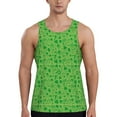 thumbnail image 1 of Haiem St Patrick's Day Men Workout Tank Top Gym Bodybuilding Sleeveless Muscle T Shirts Athletic Tank Breathable Workout Shirt-Medium, 1 of 9