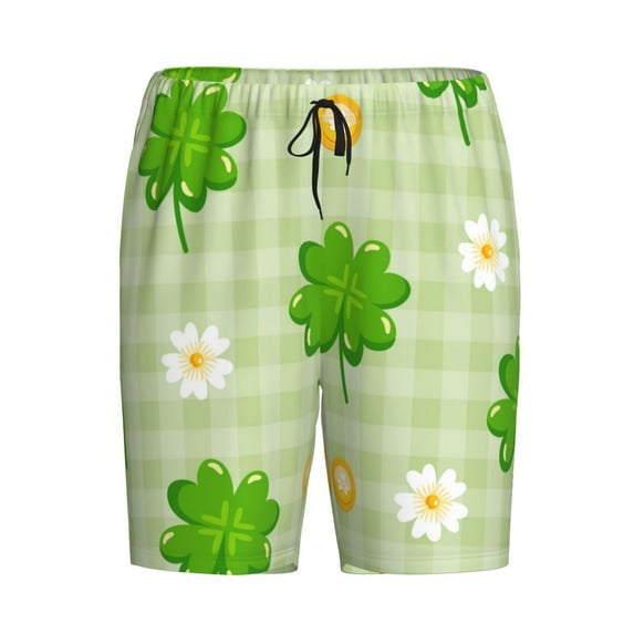 Haiem St Patrick's Day11 Men's Pajama Short with Soft Woven Cotton Elastic Waistband Sleep Short-Small
