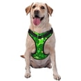 thumbnail image 1 of Haiem St Patrick's Day2 Pattern No-Pull Dog Harness Reflective Front Clip Vest with Handle,Step-in Air Dog Harness,Adjustable 2 Metal Rings 4 Buckles-X-Large, 1 of 6