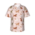 thumbnail image 1 of Haiem Star Cute Dog Printed Hawaiian Shirt for Men - Men’s Casual Beach Summer Shirts - Stretch Fabric with Modern Fit-Small, 1 of 9