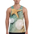 thumbnail image 1 of Haiem Starfish And Seashell Men Workout Tank Top Gym Bodybuilding Sleeveless Muscle T Shirts Athletic Tank Breathable Workout Shirt-3X-Large, 1 of 9